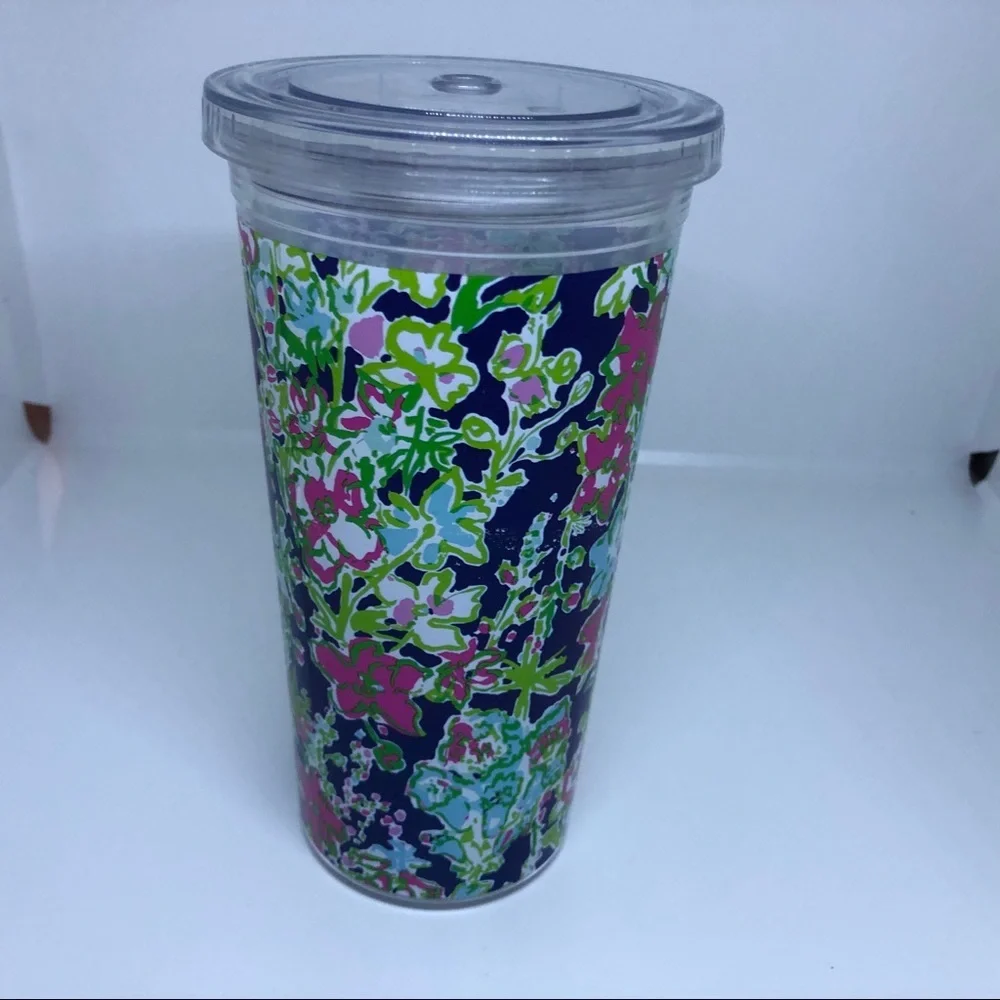 Lilly Pulitzer Plastic Tumbler Floral Print‎